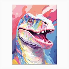 Colourful Dinosaur Suchomimus 4 Canvas Print