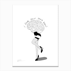 Sexy Brain Canvas Print