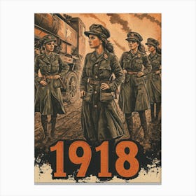 Aihrgdesign A Vintage Poster Honoring Womens Contributions To 67ee8385 F2fc 44cb 998c 454c2dbb20d5 2 Canvas Print