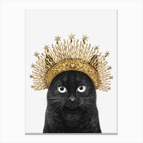 Queen Of Black Cats Canvas Print