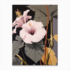 Flower Illustration Hibiscus 3 Canvas Print