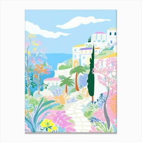 Capri, Italy Colourful View 3 Canvas Print