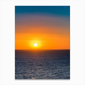 Sunset Over The Ocean Canvas Print