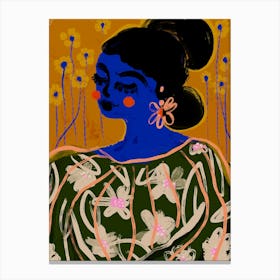 The Blue Woman Canvas Print