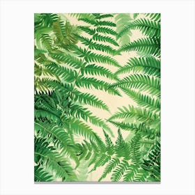 Pattern Poster Button Fern 1 Canvas Print