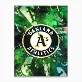 Oakland Athletics Baseball Poster Canvas Print