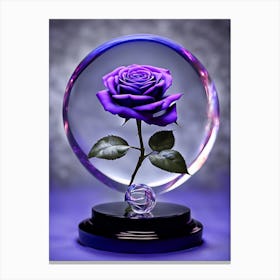 Purple Rose Canvas Print