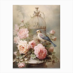 Bird In A Cage Canvas Print