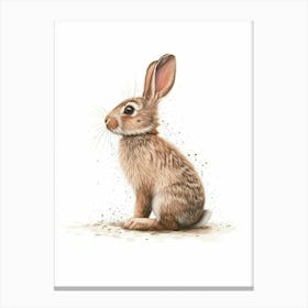 Britannia Petite Rabbit Nursery Illustration 4 Canvas Print