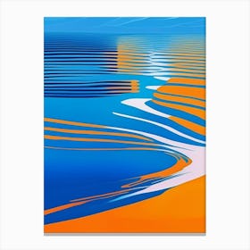 Water Ripples Lake Waterscape Modern 1 Canvas Print