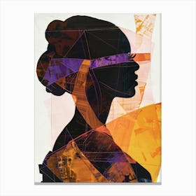 Silhouette Of A Woman 24 Canvas Print
