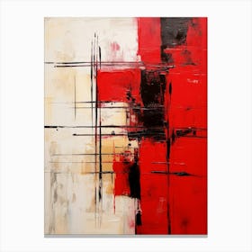 Mondrian Abstract Geometric Illustration 4 Canvas Print