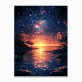 Starry Night Sky 30 Canvas Print