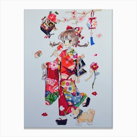 Kimono Canvas Print