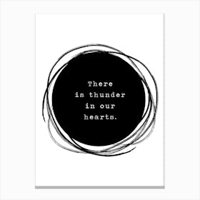 Thunder Heart Canvas Print