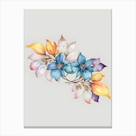 Watercolor Flowers 27 Canvas Print