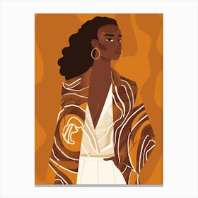 Afro-American Woman 60 Canvas Print