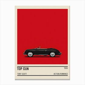Top Gun Movie Car Canvas Print