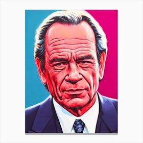 Tommy Lee Jones Pop Movies Art Movies Canvas Print