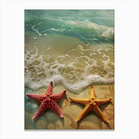 Starfish On The Beach 13 Canvas Print