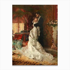 Bride And Groom Canvas Print