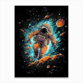 Astronaut In Space 18 Canvas Print