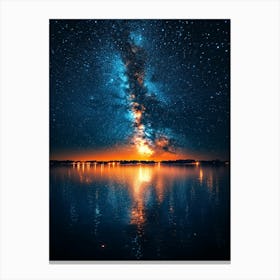 Milky Over Lake Canvas Print