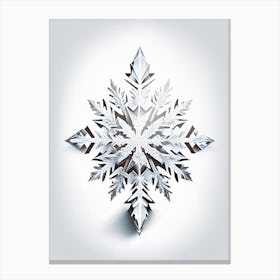 Crystal, Snowflakes, Marker Art 4 Canvas Print