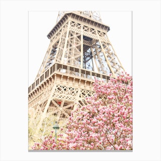Eiffel Tower Spring Canvas Print