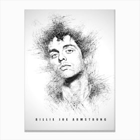 Billie Joe Armstrong Rapper Sketch Canvas Print