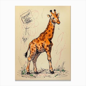 Default Draw Me A Giraffe Attempting Balletlegs Tangled Grace 2 (1) Canvas Print