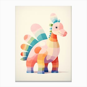 Colourful Dinosaur Einiosaurus 2 Canvas Print