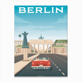 Berlin Brandenburg Gate Germany Canvas Print