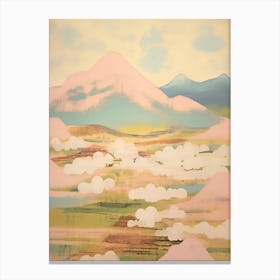 Mount Aso In Kumamoto Japanese Landscape 2 Canvas Print