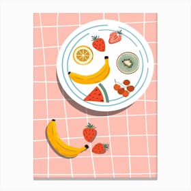 Fruit Plate Canvas Print