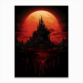 Castle Of Blood Canvas Print