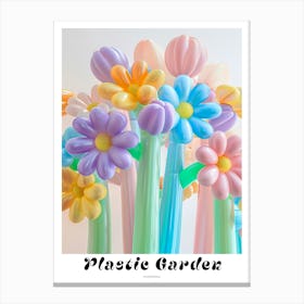 Dreamy Inflatable Flowers Poster Gypsophila Canvas Print