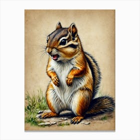 Chipmunk Canvas Print