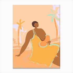 Mother's Day Breastfeeding Canvas Print
