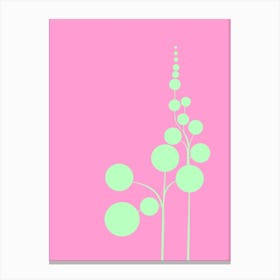 Minimalist Zen Tree Pastel Pink Canvas Print