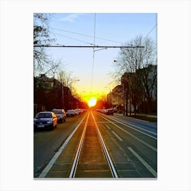 Narutowicza Street, Łódź. Canvas Print