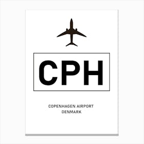 Copenhagen Airport Denmark Print Canvas Print