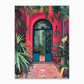 Red Doorway Canvas Print