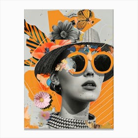 The Collage Girl No 1 Canvas Print