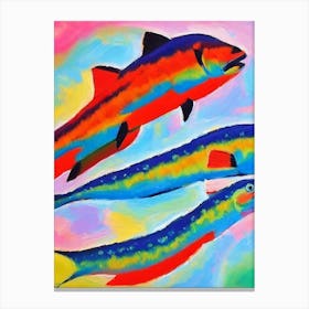 Rainbow Shark II Matisse Inspired Canvas Print