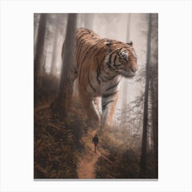 Wild Giant Tiger Forest Canvas Print