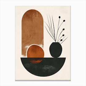 Woven Motion Bauhaus Minimalist Canvas Print