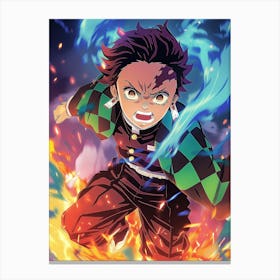 Tanjiro Kamado Demon Slayer 8 Canvas Print