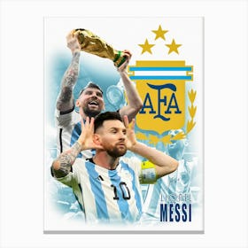 Lionel Messi Argentina 16 Canvas Print