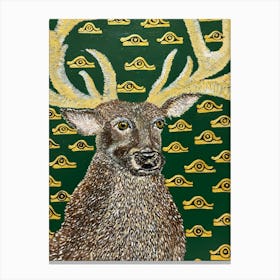 Deer With Eyes Canvas Print